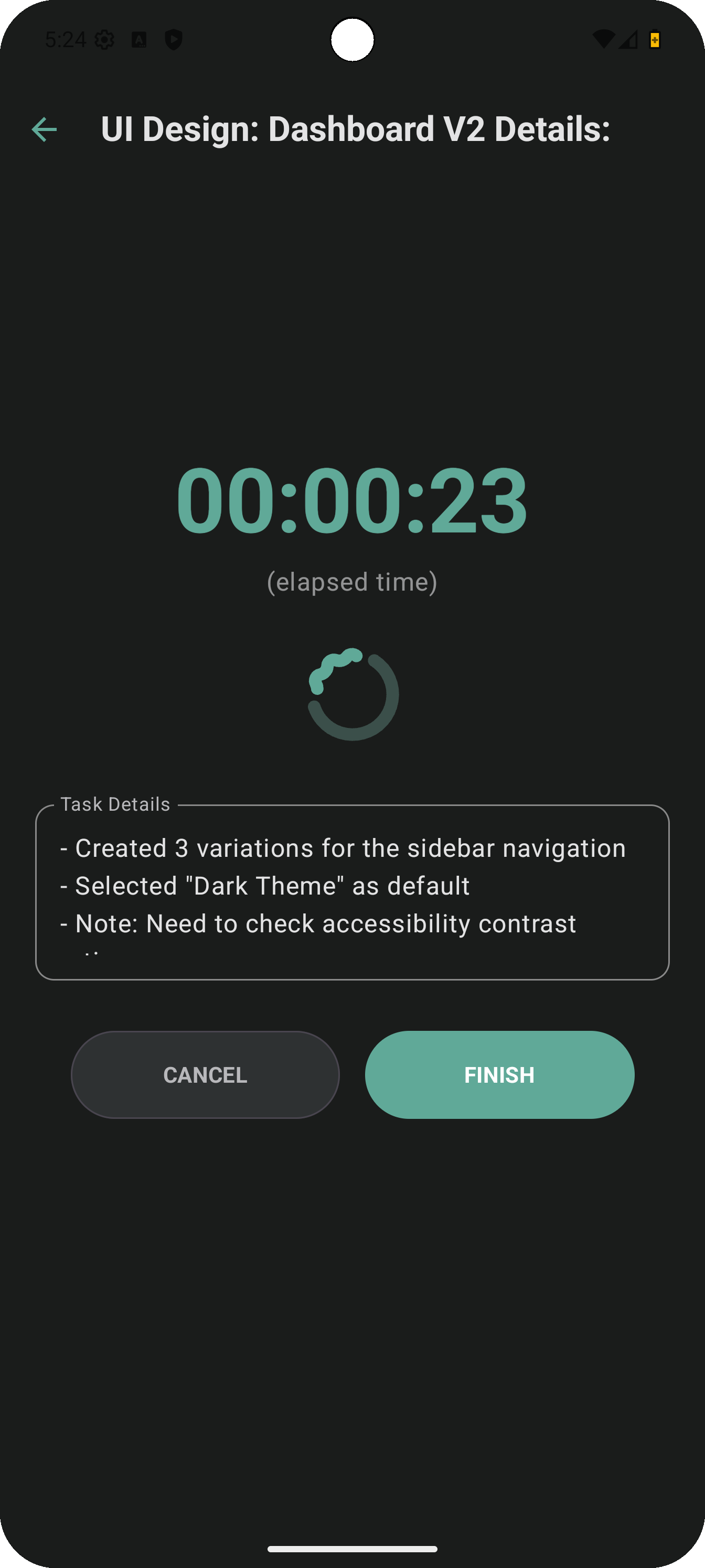 flow app timer screen
